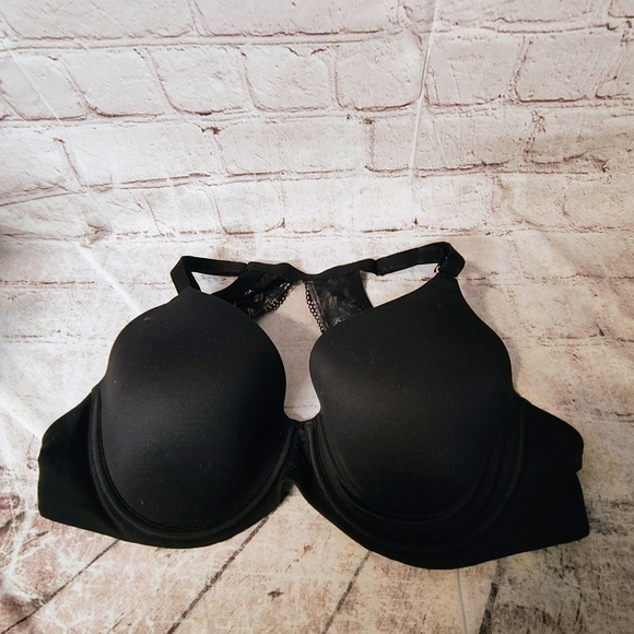 Soma Embraceable Racerback Lacey Back Black 36 DD Bra Underwire - Picture 6 of 8